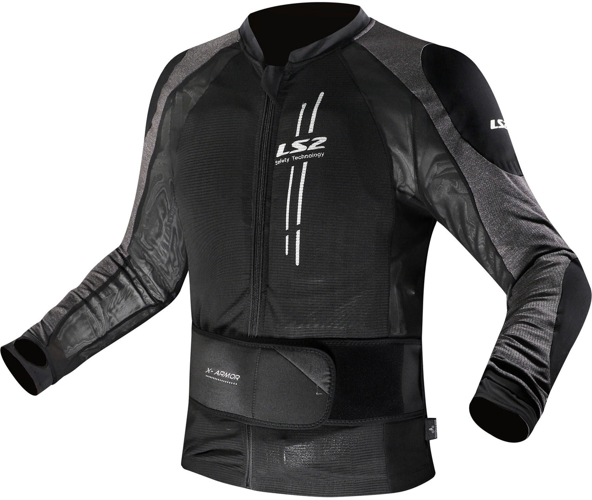 Ls2 jas x-armor jacket x-armor man black silver 3xl 4xl