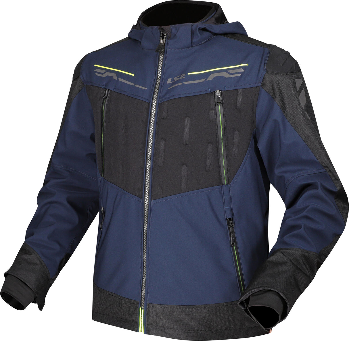 Ls2 zirconium jas jacket zirconium herr blue black neon yellow xx