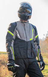 Oxford montreal 4.0 jas jacket montreal 4. black grey yellow size xx
