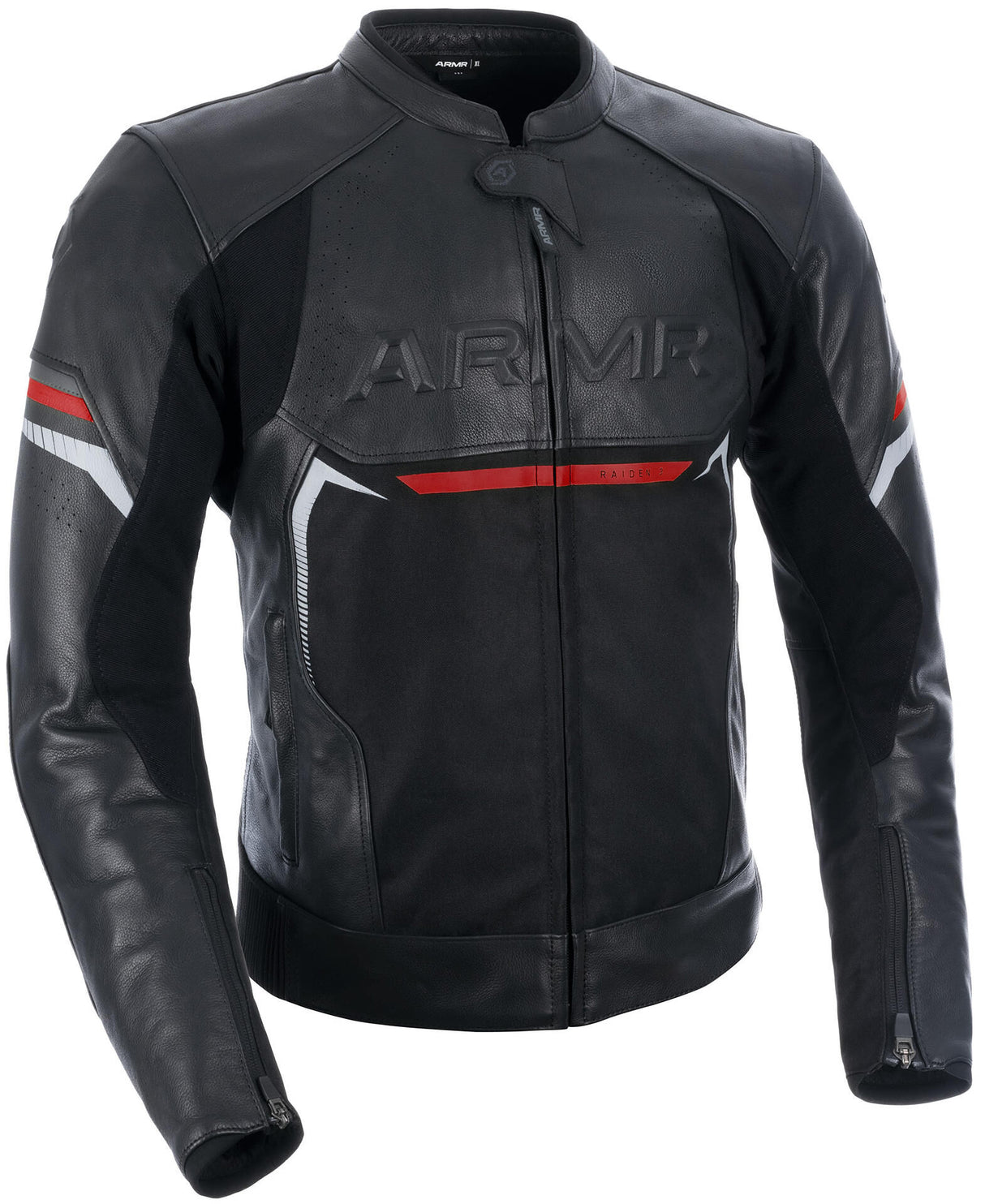 Armr leren jas raiden 3.0 van leather jacket raide 3.0 ms black red gr.xxl