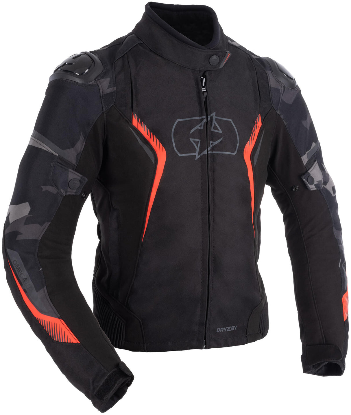 Oxford jas omega 1.0 jacket omega 1.0 d2d ws black camo red 42