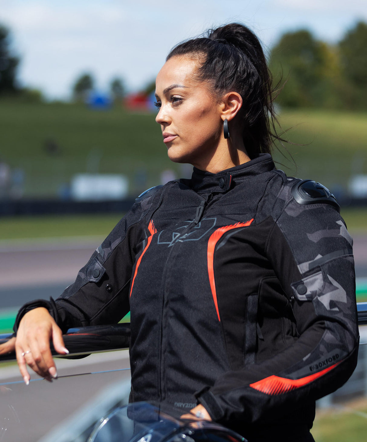 Oxford jas omega 1.0 jacket omega 1.0 d2d ws black camo red 42