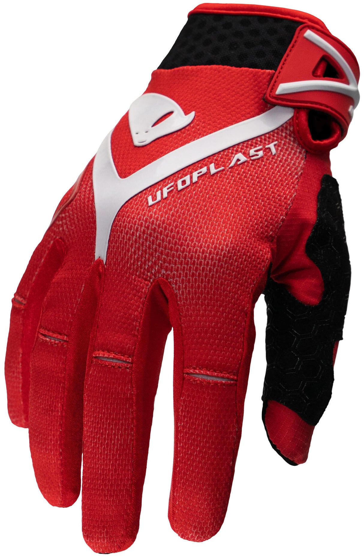 Ufo plast crosshandschoen hayes . gloves ufo hayes red white gr. xl