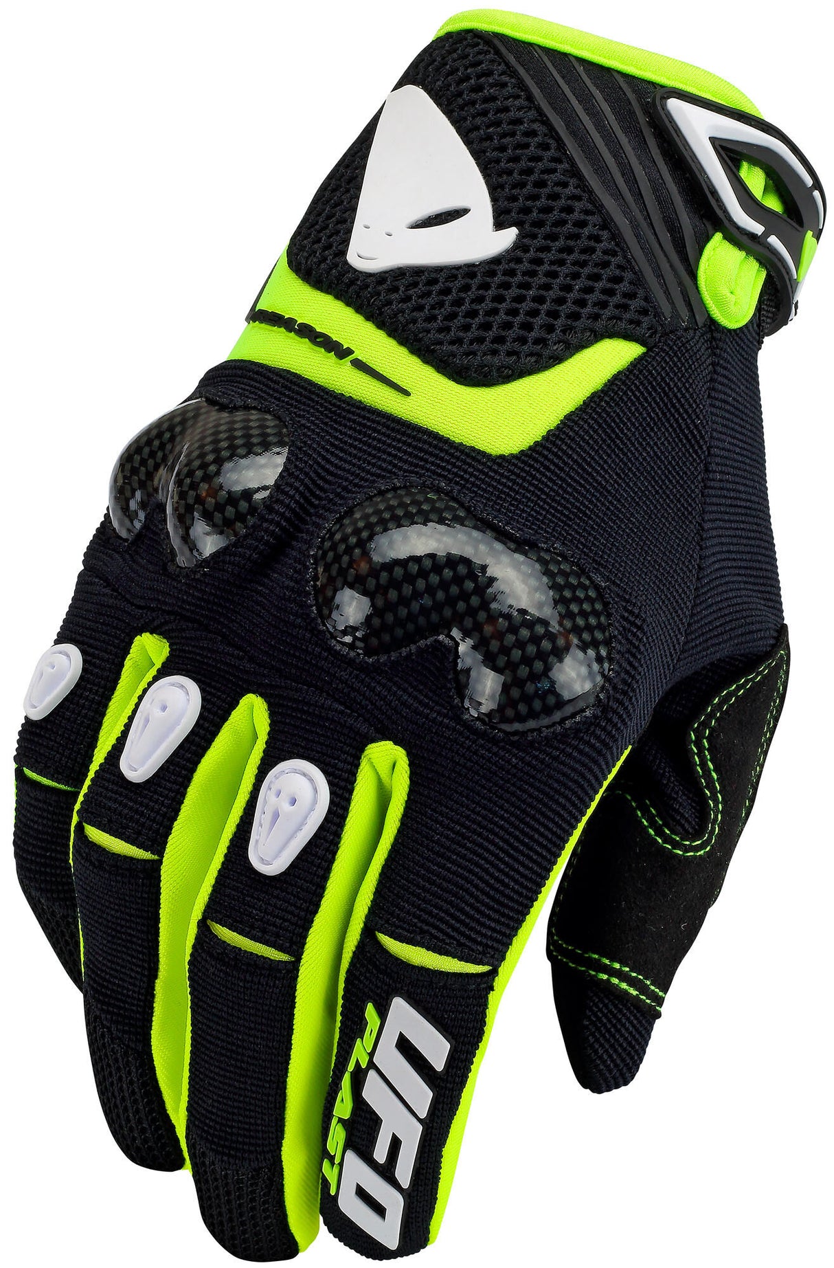 Ufo plast crosshandschoen reason gloves ufo reason black neon yellow gr. m
