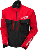 Ufo plast taiga jas enduro jacket ufo black red gr. m