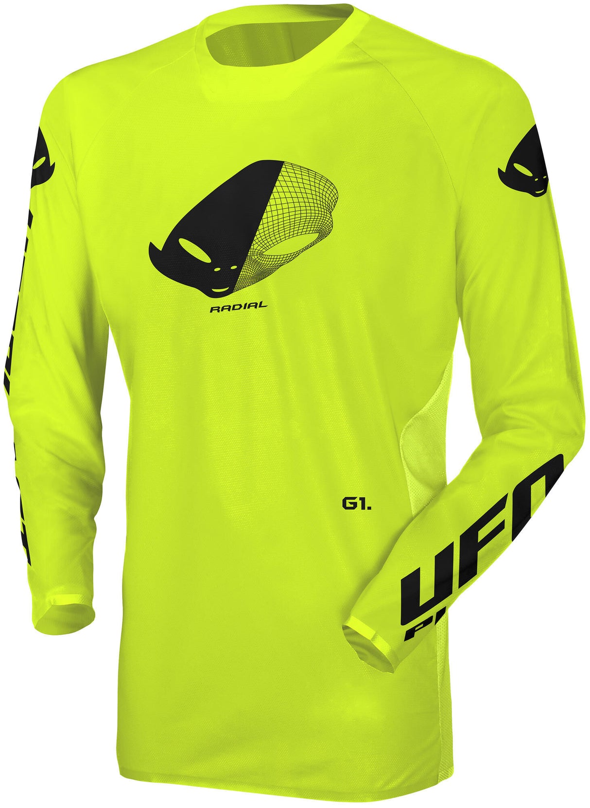 Ufo plast jersey mx radial mx jersey ufo radial neon geel gr. l
