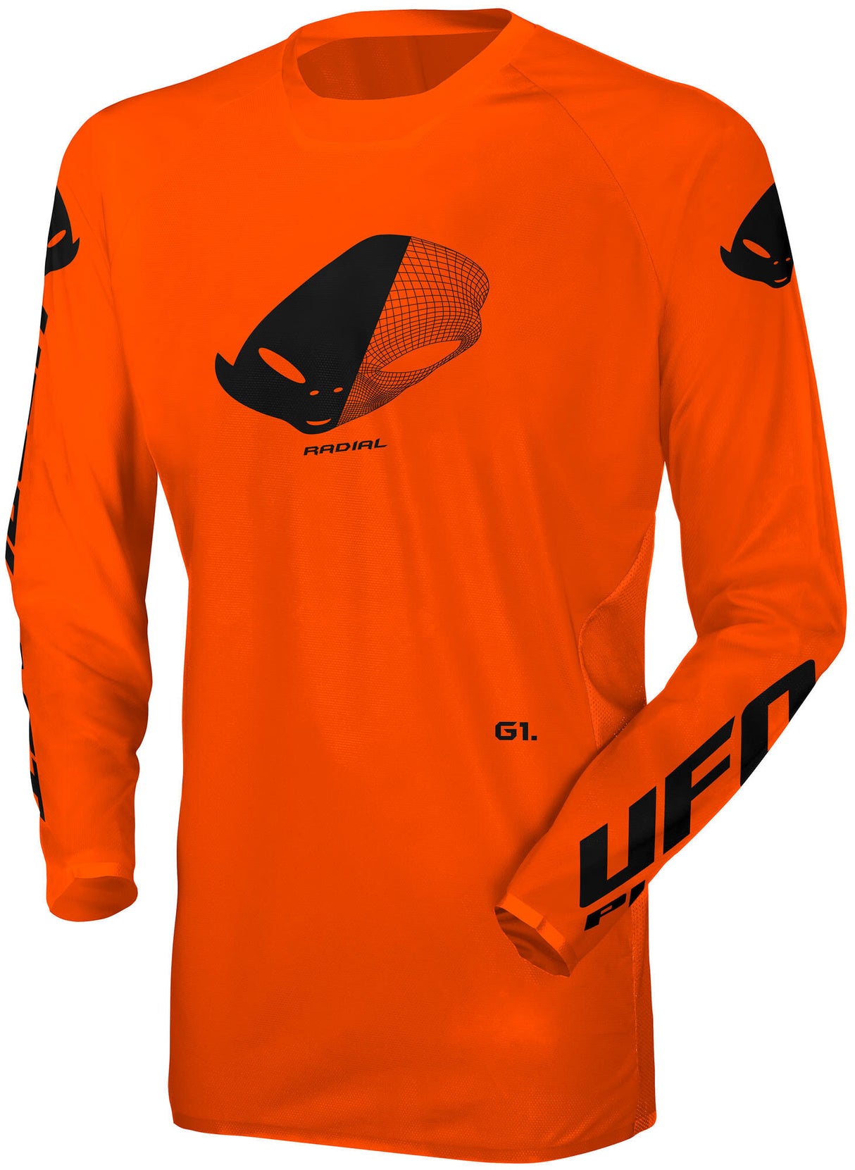 Ufo plast jersey mx radial mx jersey ufo radial neon oranje maat xl