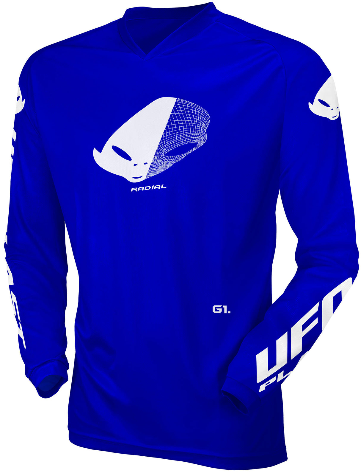 Ufo plast jersey mx radial kindertrui ufo rad blauw gr. xs