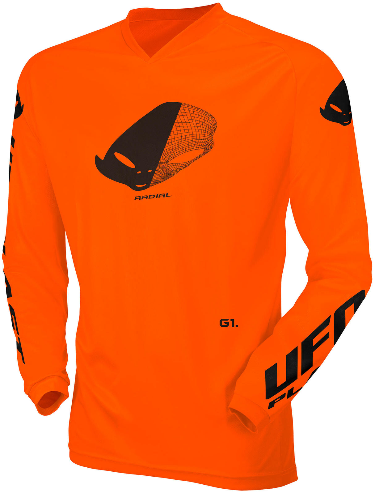 Ufo plast jersey mx radial kindertrui ufo rad neon oranje gr. xxxs