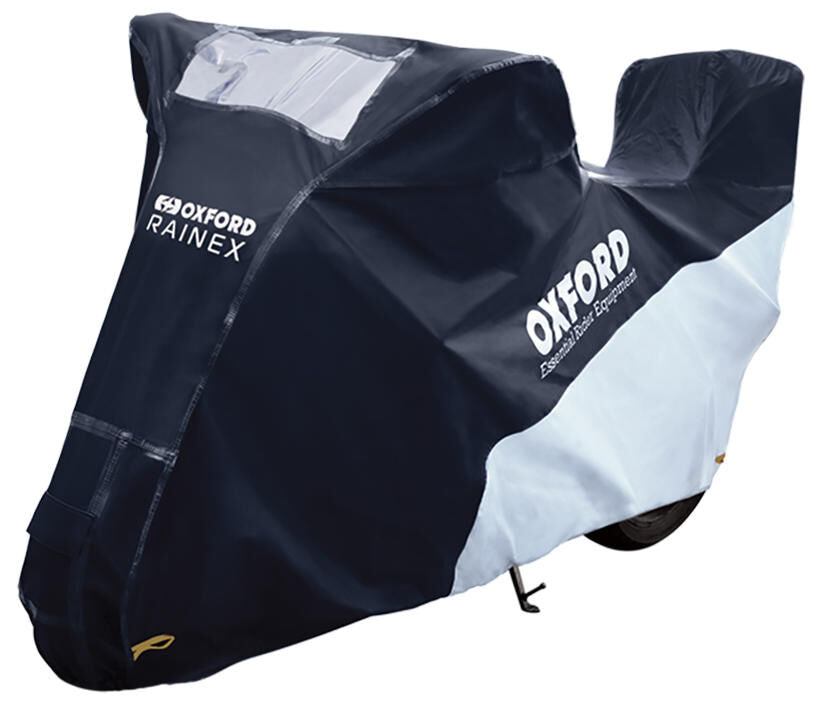 Oxford rainex vouwgarage met topcase verlenging bike covers rainex outdoor f. top cases gr.