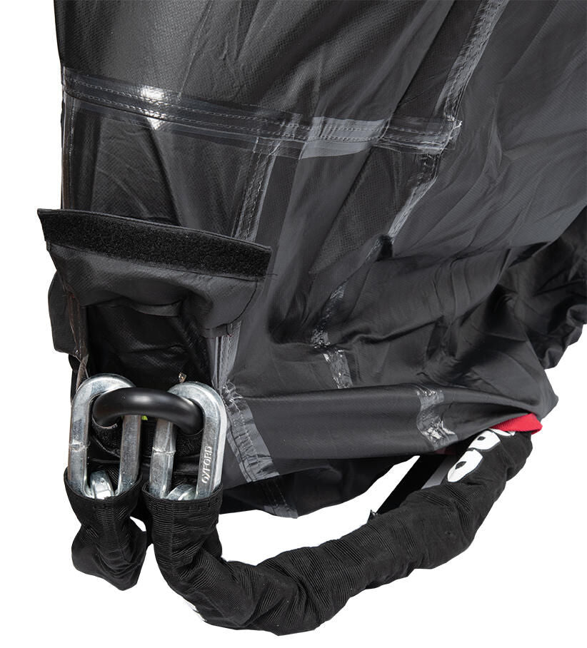 Oxford rainex vouwgarage met topcase verlenging bike covers rainex outdoor f. top cases gr.