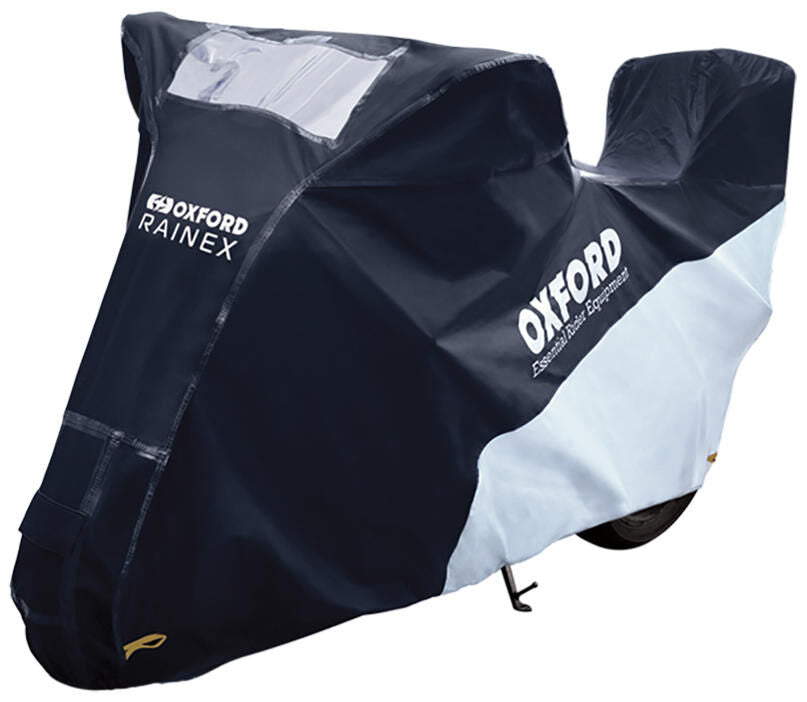 Oxford rainex vouwgarage met topcase verlenging bike covers rainex outdoor f. top cases gr.