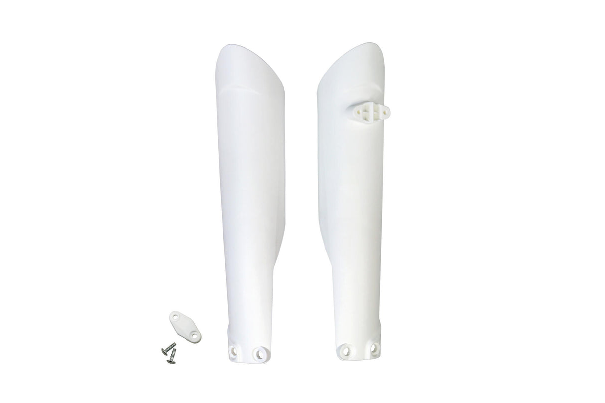 Ufo plast voorvork bescherming fork protectors ufo husqvarna white