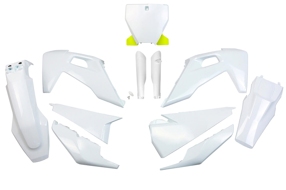 Ufo plast kappenset bekledingsset ufo husqvarna wit