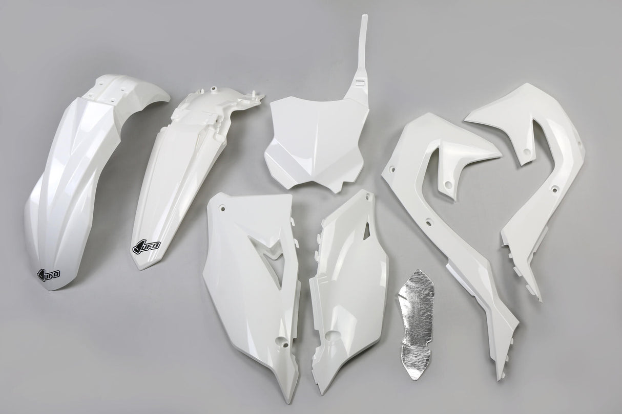 Ufo plast kappenset trim kit ufo kawasaki white