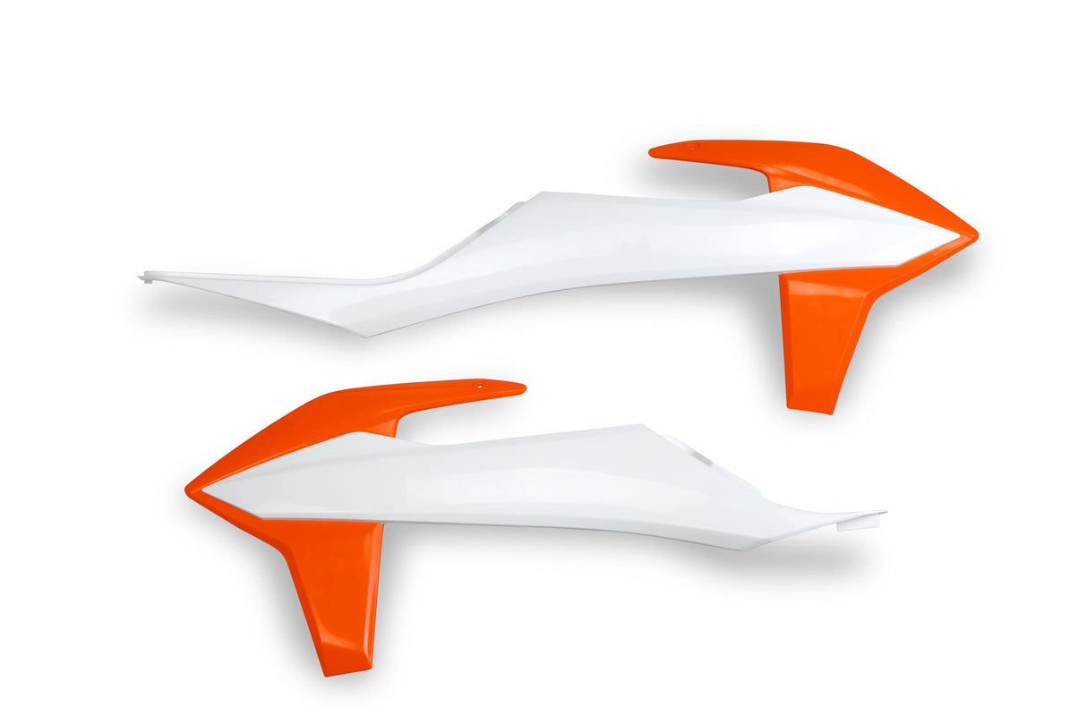 Ufo plast radiateurafdekking radiator covers ufo ktm white orange
