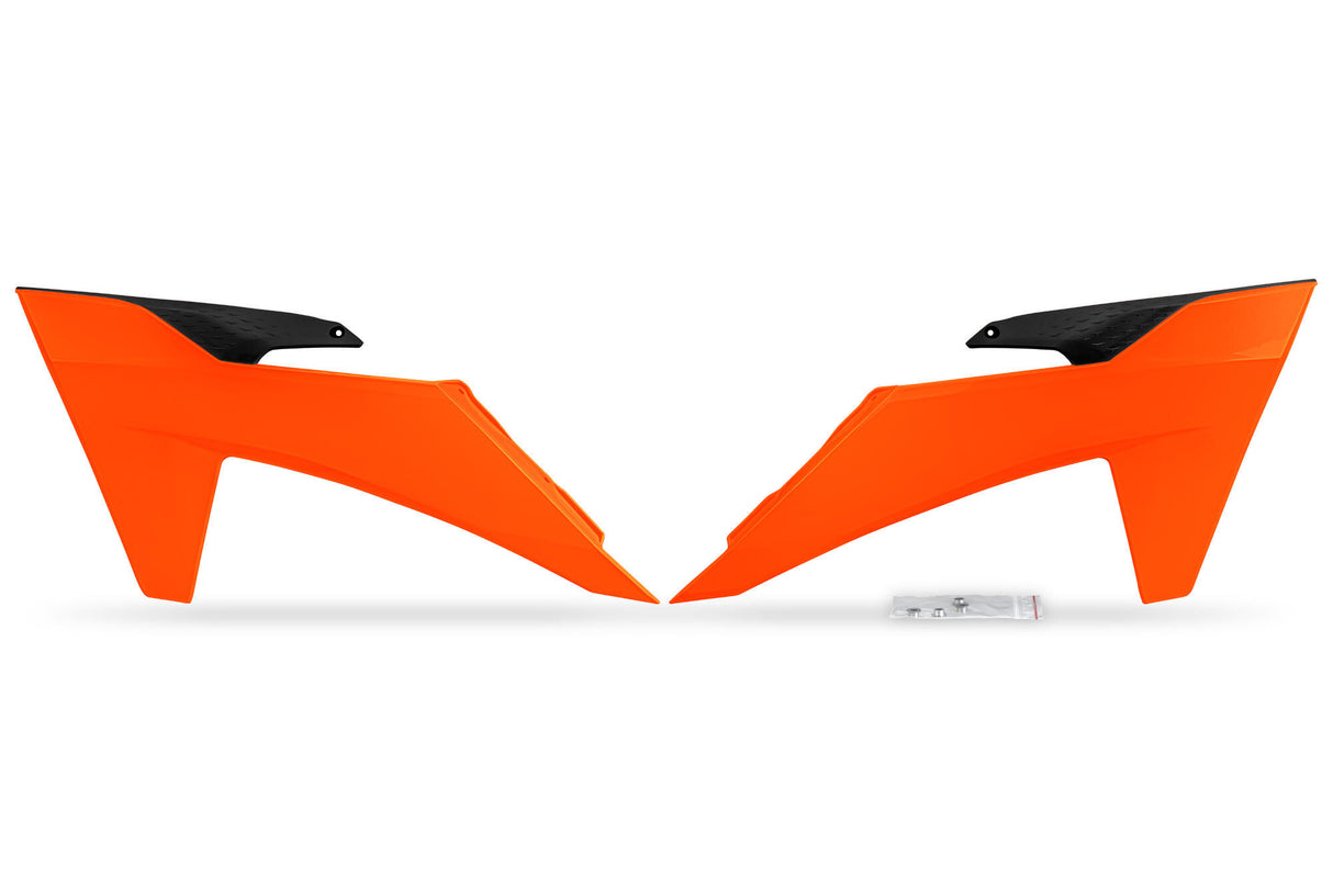 Ufo plast radiateurafdekking radiator covers ufo ktm orange