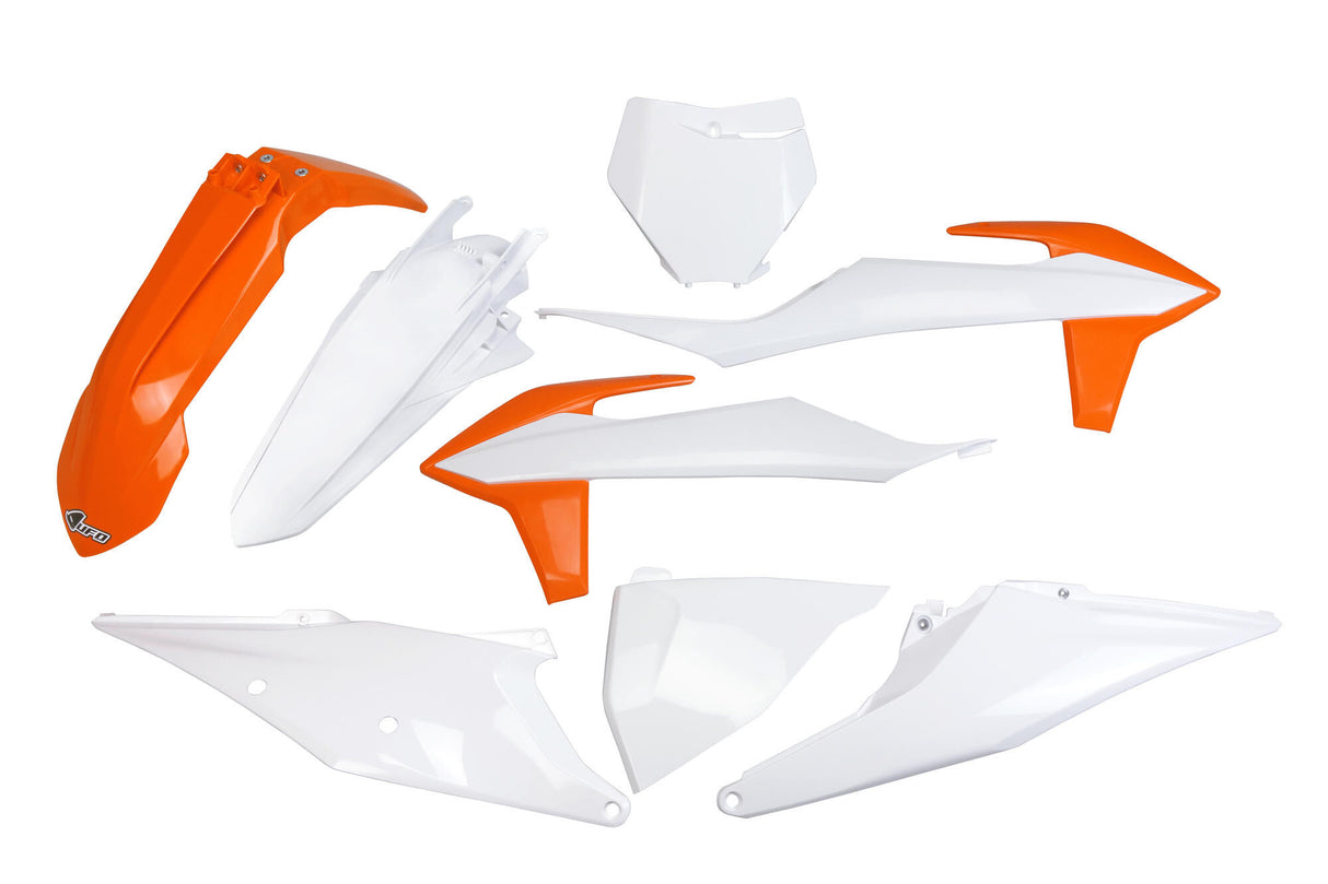 Ufo plast kappenset trim kit ufo ktm oem orange white