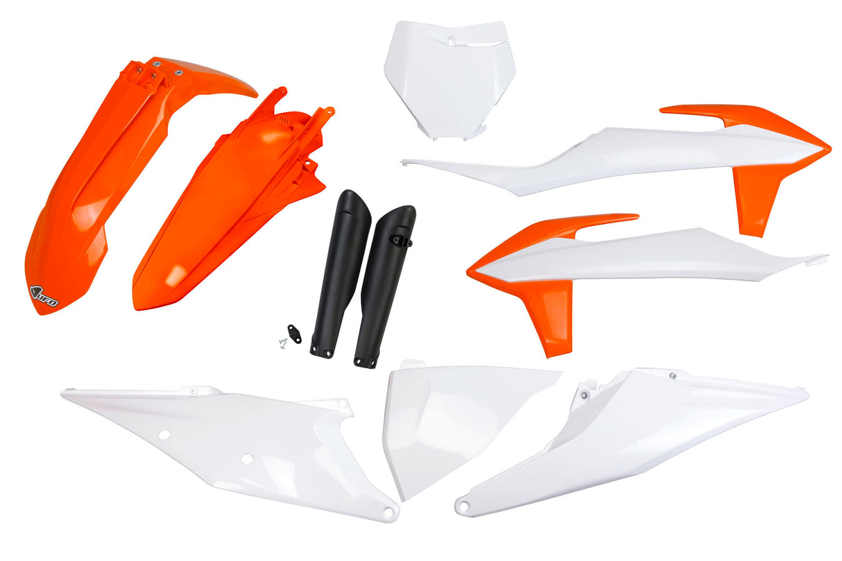Ufo plast kappenset trim kit ufo ktm oem or/wt/bk
