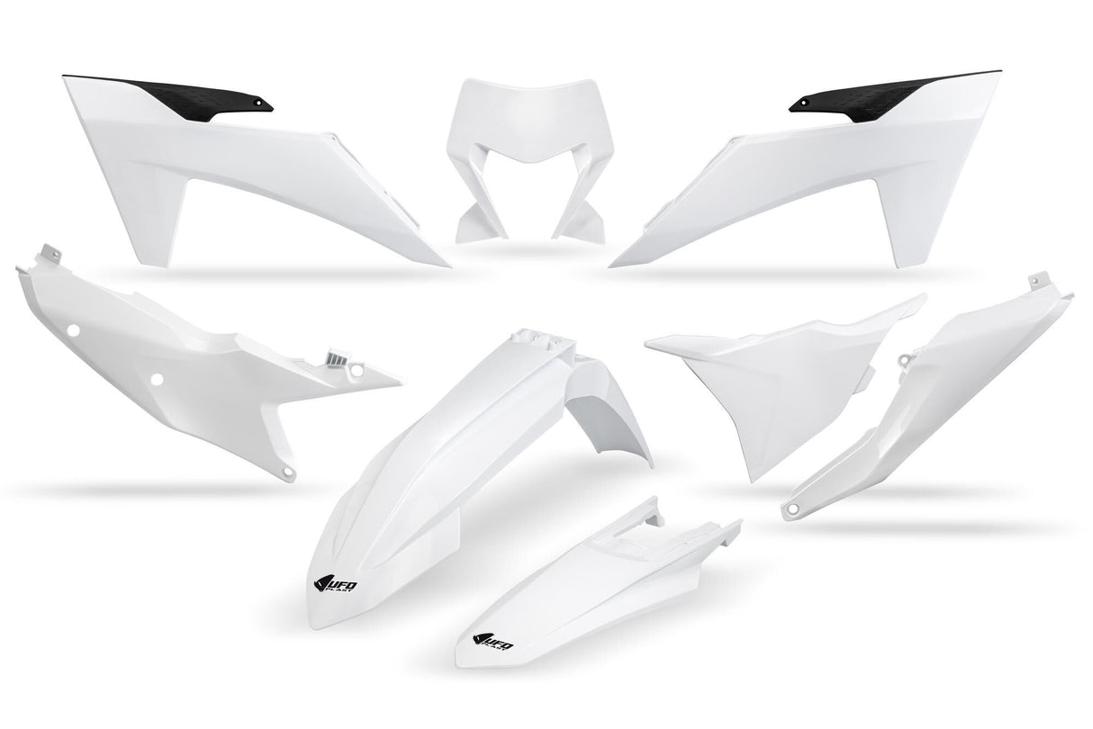 Ufo plast kappenset trim kit ufo ktm white