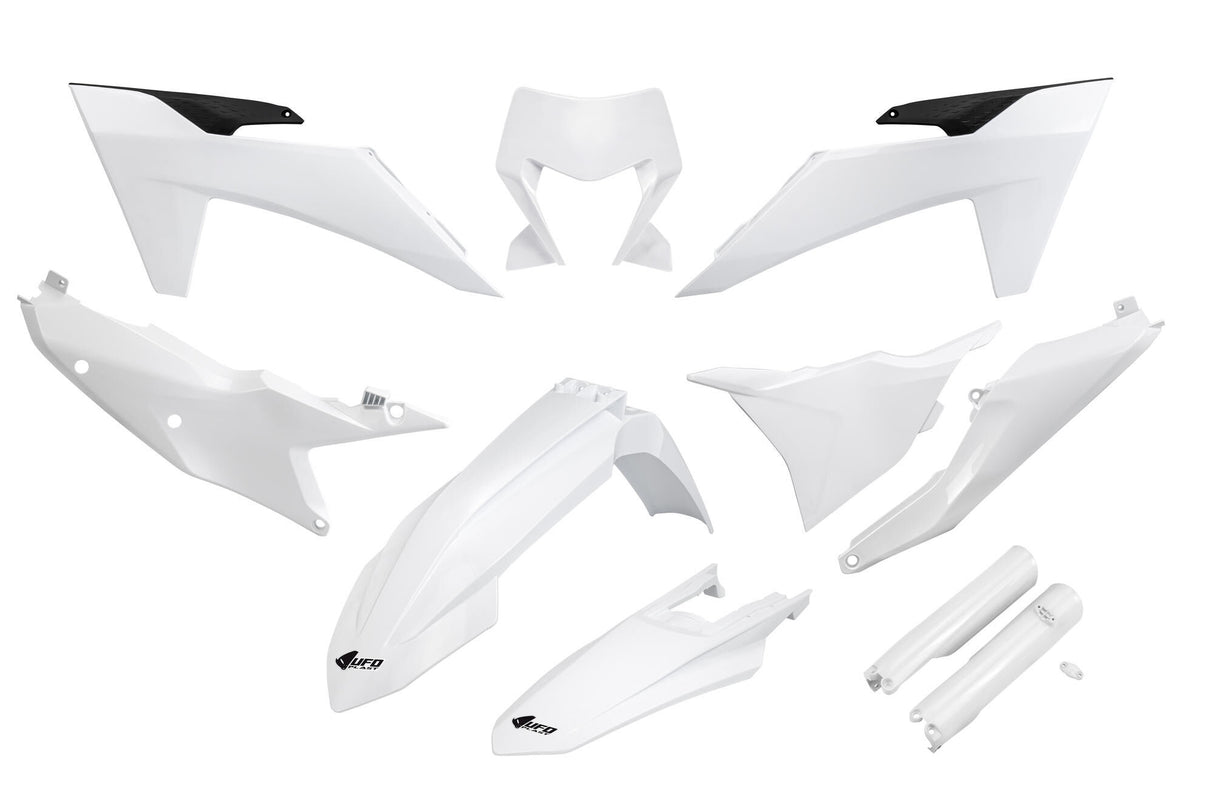 Ufo plast kappenset trim kit ufo ktm white