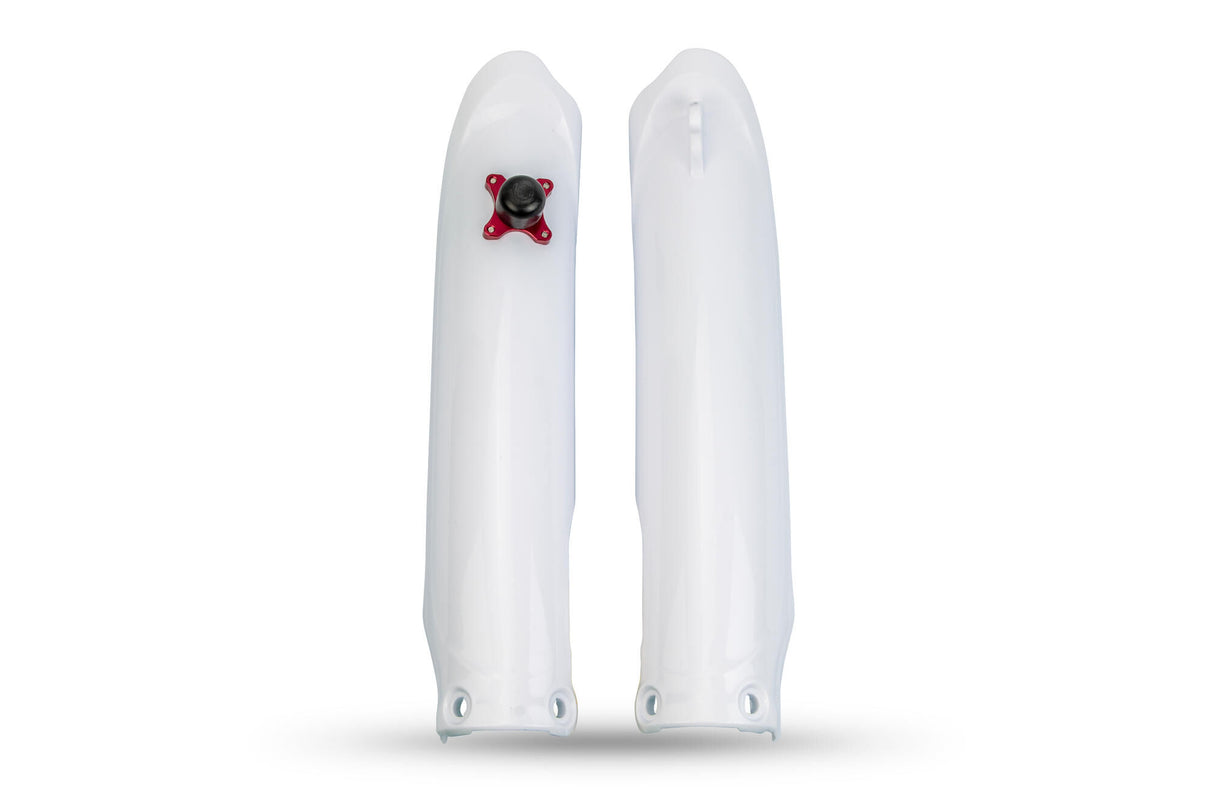 Ufo plast voorvork bescherming fork protectors ufo yamaha white