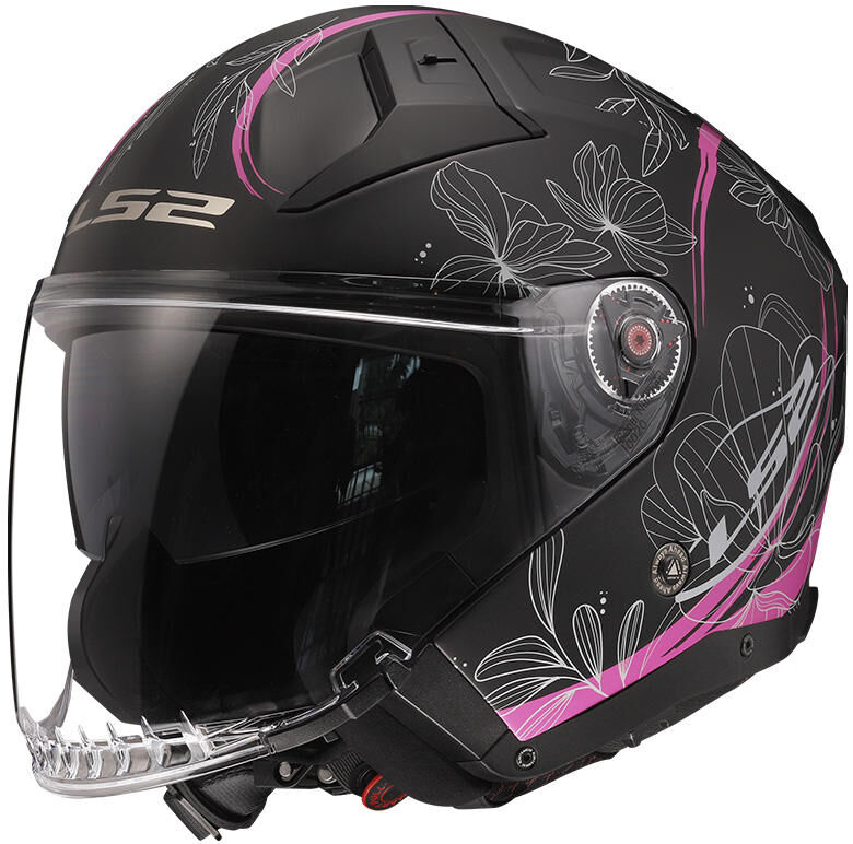 Ls2 jethelm „of603 infinity ii lotus” helmet of603 infi. ii lotus xs black pink
