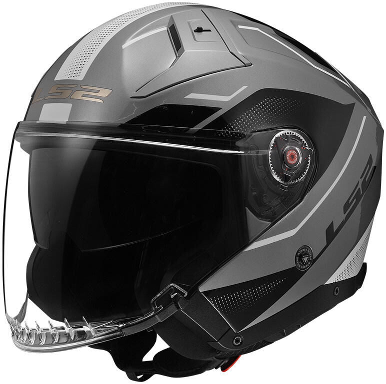 Ls2 jethelm „of603 infinity ii veyron” helmet of603 infi. ii veyron s grey bl white