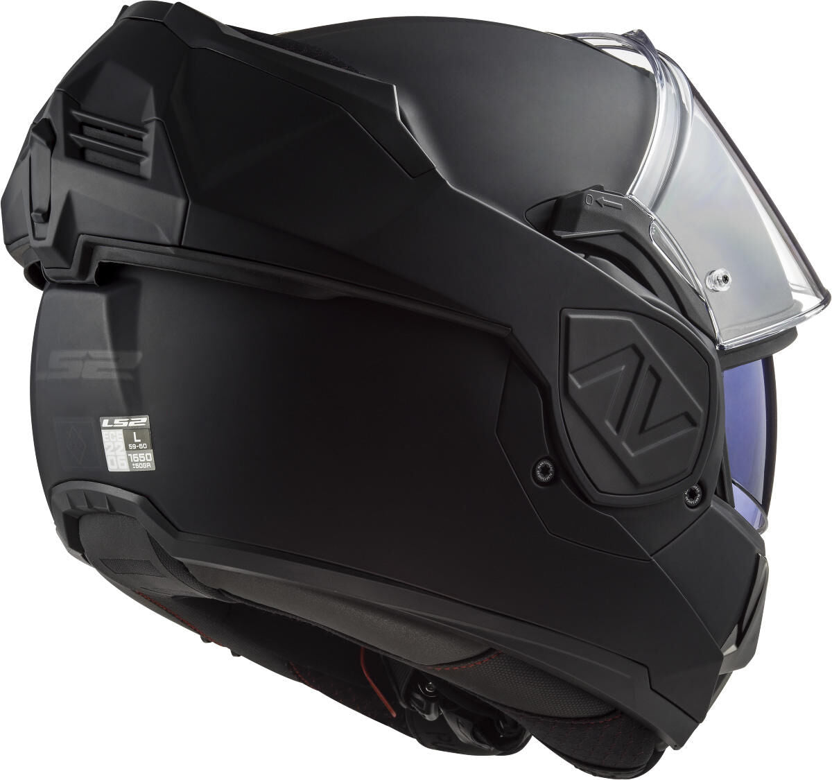Ls2 opklapbare helm ff906 advant full black helmet ff906 adv.full black xs matt