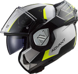 Ls2 opklaphelm ff906 advant codex helmet ff906 adv. codex xs white bl yel.