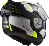 Ls2 opklaphelm ff906 advant codex helmet ff906 adv. codex xxl white bl yel.