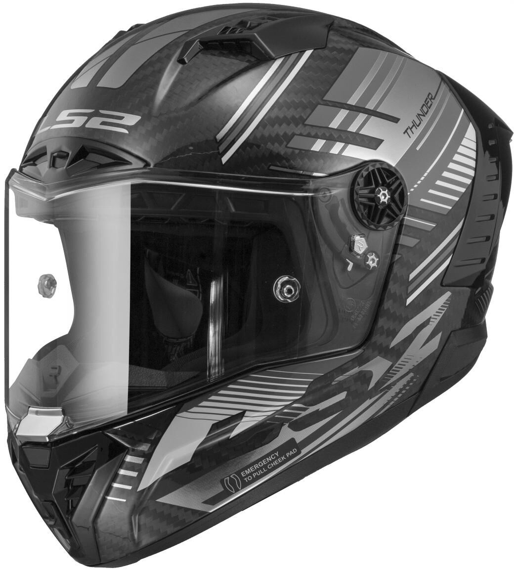 Ls2 integraalhelm „ff805 thunder carbon volt” helmet ff805 thun.ca. volt xs black silver