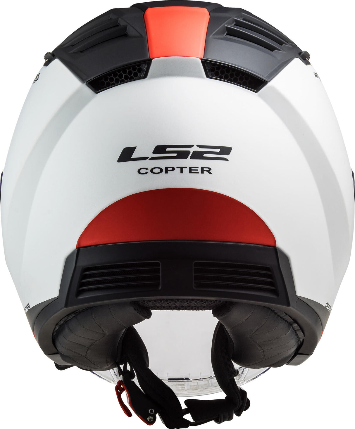 Ls2 of600 copter ii urbane jethelm helmet of600 copt. ii urbane l white red
