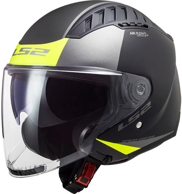 Ls2 of600 copter ii urbane jethelm helmet of600 copt. ii urbane l black yellow