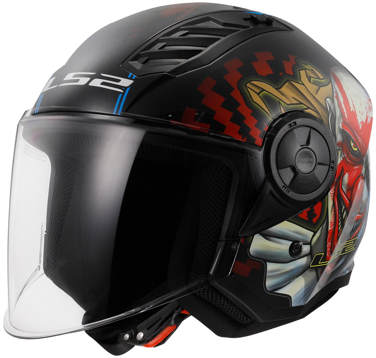 Ls2 jethelm of616 airflow ii happy dreams helm of616 airfl.ii hap.dreams l bl kleur