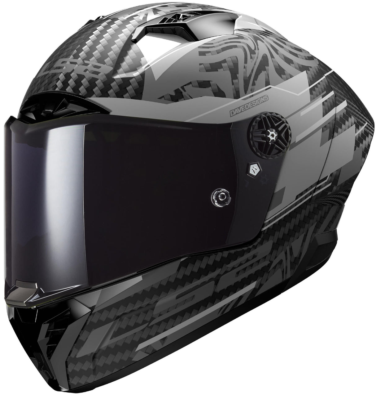 Ls2 integraalhelm ff805 thunder carbon gp aero polar helmet ff805 th.ca.gp aero polar xl bl. gr.