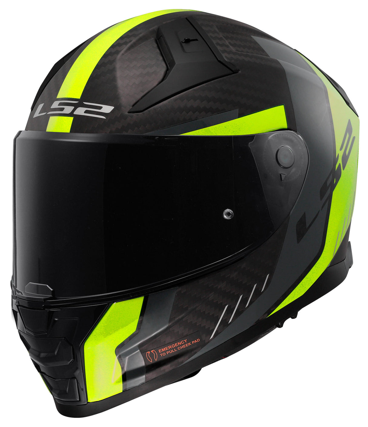 Ls2 integraalhelm ff811 vector ii carbon grid . helmet ff811 vector ii carb.grid s bl. yel.