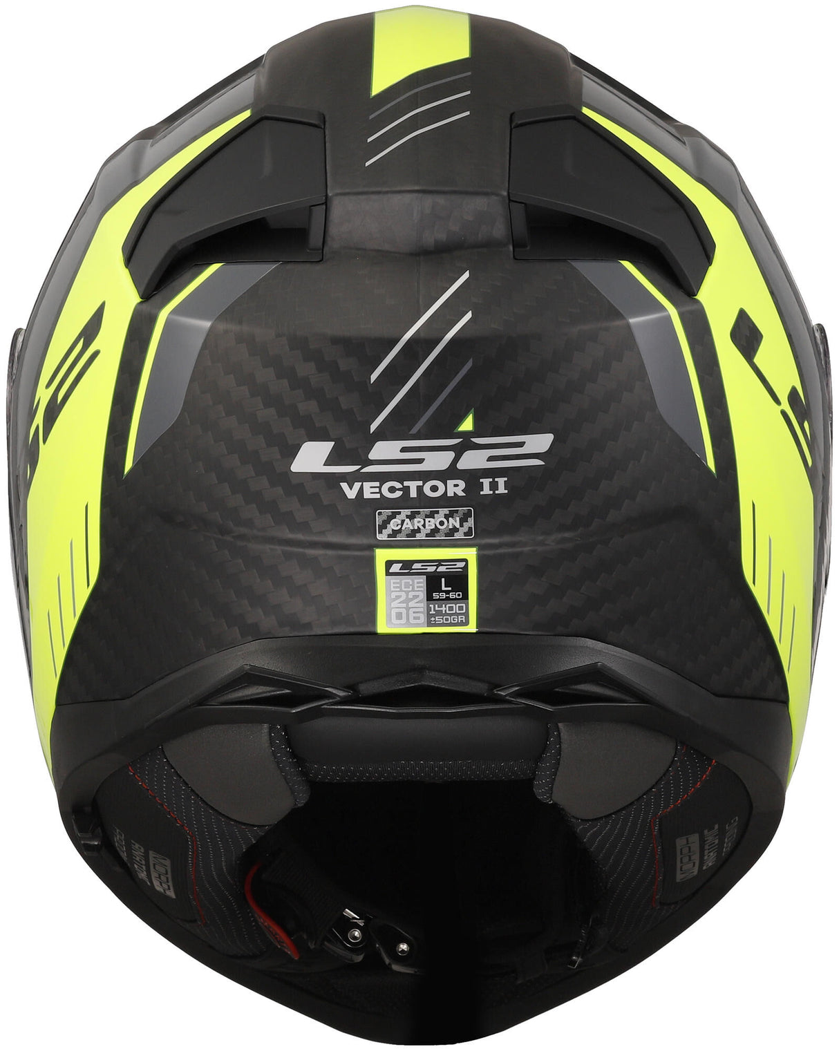 Ls2 integraalhelm ff811 vector ii carbon grid . helmet ff811 vector ii carb.grid s bl. yel.