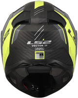 Ls2 integraalhelm ff811 vector ii carbon grid . helmet ff811 vector ii carb.grid s bl. yel.