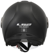 Ls2 of620 classy solid jethelm helmet of620 classy solid m matt black