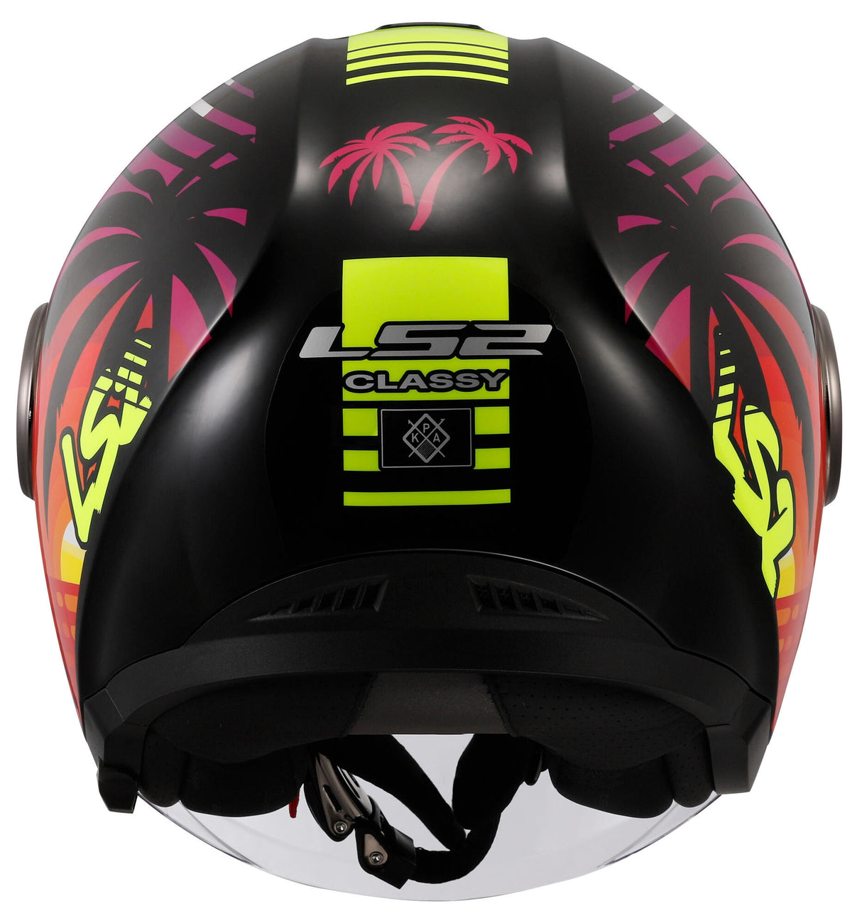 Ls2 jethelm of620 classy palm helmet of620 classy palm m black