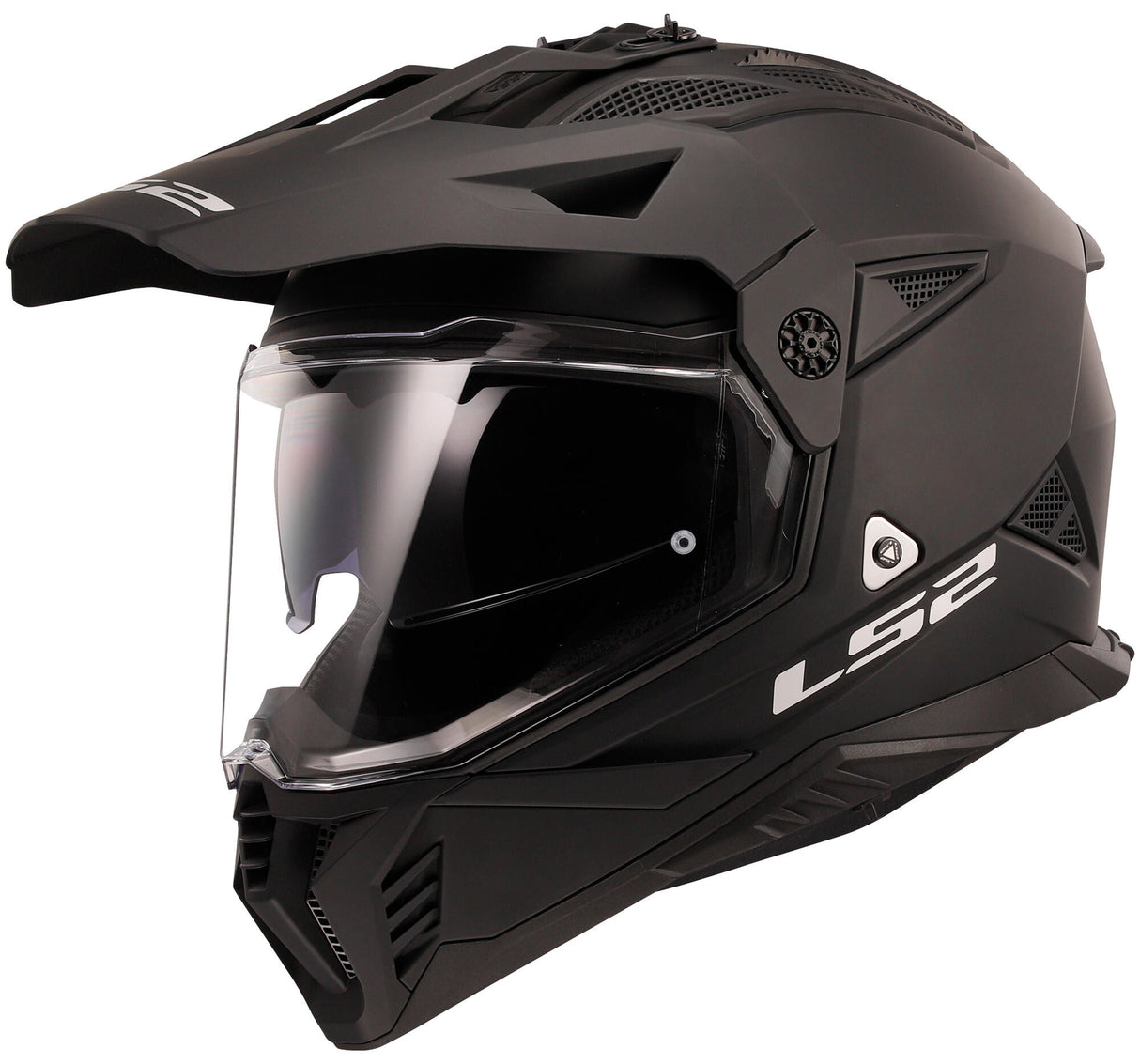 Ls2 endurohelm mx702 pioneer ii solid helm mx702 pion. ii solid l mat zwart