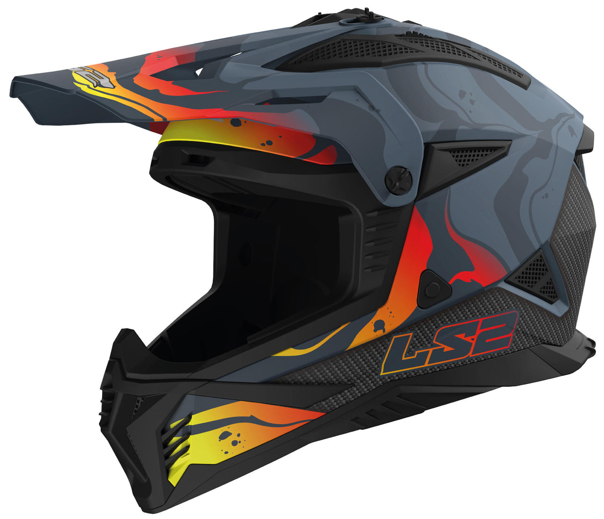 Ls2 crosshelm mx708 fast ii wash . helmet mx708 fast ii wash m bl. grey color.