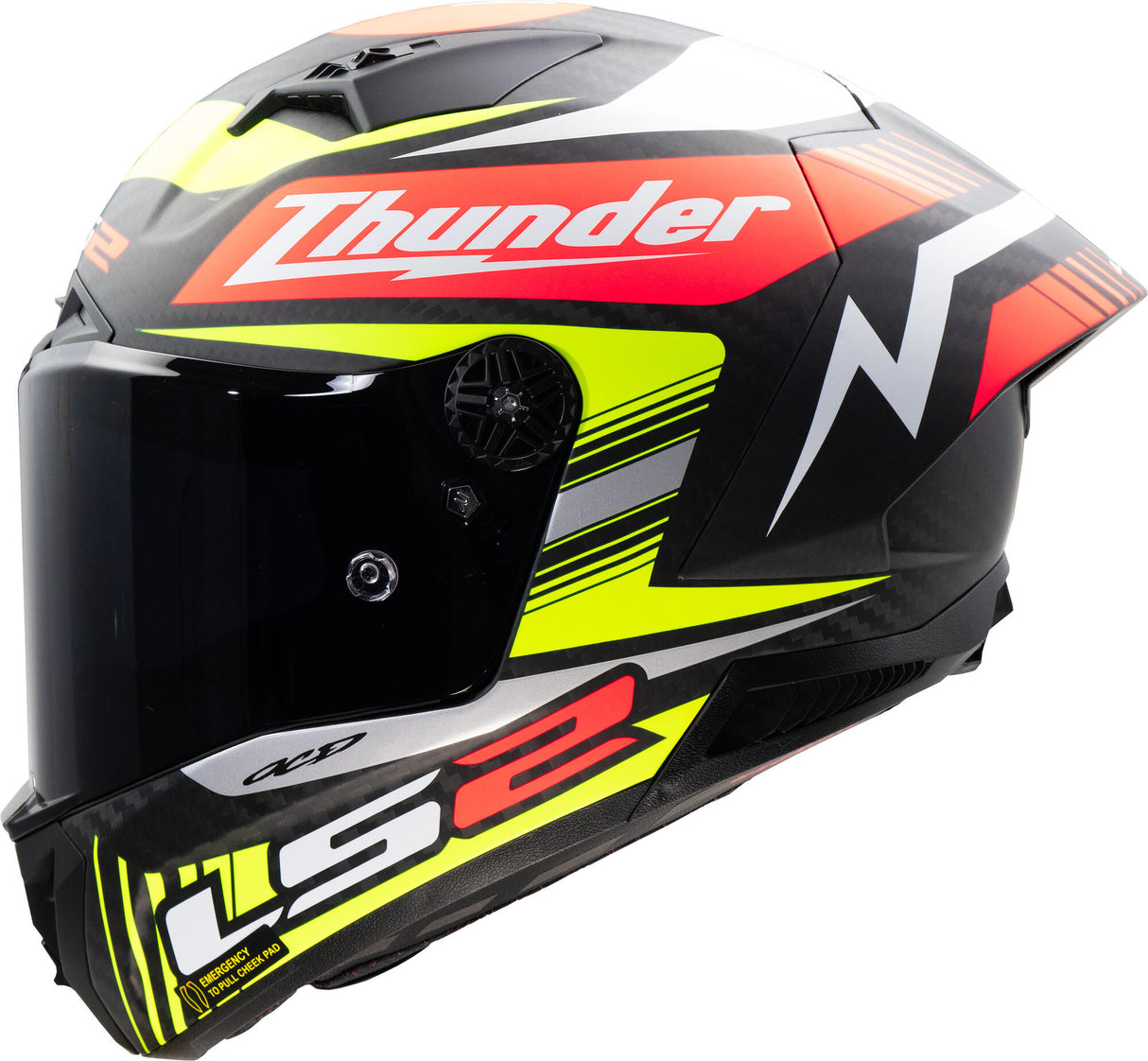 Ls2 integraalhelm ff805 thunder carbon gp aero replica zwart . helmet ff805 thunder gp aero rep.black s