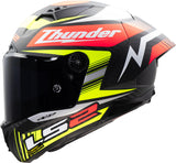 Ls2 integraalhelm ff805 thunder carbon gp aero replica zwart . helmet ff805 thunder gp aero rep.black s