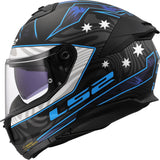Ls2 integraalhelm ff808 stream ii galdam. helm ff808 stream ii galdam s bl. blauw