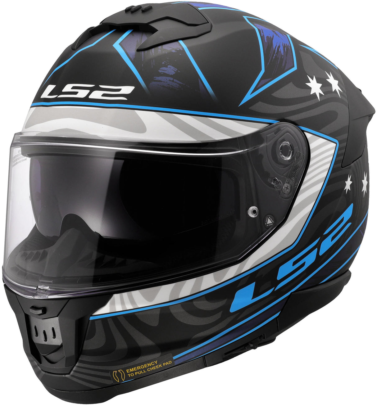 Ls2 integraalhelm ff808 stream ii galdam. helm ff808 stream ii galdam s bl. blauw
