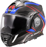Ls2 opklaphelm ff901 advant x carbon future ii . helmet advant x car.fut.ii xxl bl wh blue