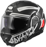 Ls2 opklaphelm ff910 advant ii tape . helmet ff910 advant ii tape l matt bl white