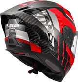 Ls2 integraalhelm ff807 dragon trax helmet ff807 dragon trax l red grey